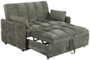 Cotswold Tufted Cushion Sleeper Sofa Bed Light Grey & Dark Grey