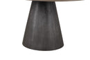 Broager 5 Pc Dining Table Set (Light Gray Swivel Chairs)