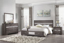 Seville Grey Bed Dresser Mirror Nightstand