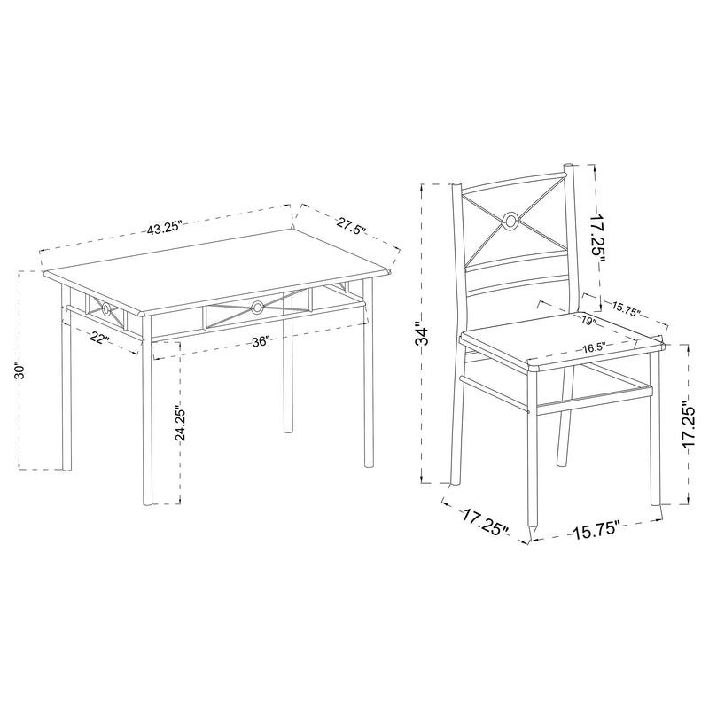 Anna 5 Pc Dining Set