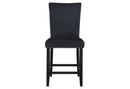 D04 Black Velvet Bar Stool