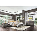 Berenice Espresso Night Stand White, Gray, & Espresso