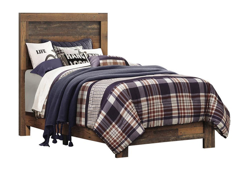 Sidney Twin Panel Bed Rustic Pine image