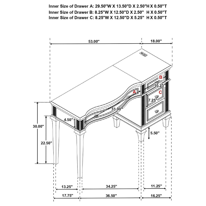 Evangeline Vanity Table