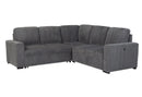 U2660 Grey Sofa Bed Sectional W/O Chaise and W/O Pullout