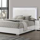 Sinistra E.King & Queen Bed White, Black & Beige
