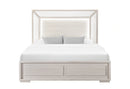 Clara Beige Bed with LED