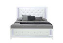 Alina White Bed with LED