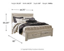 Bellaby Bed with 2 Storage Drawers