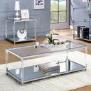 Ludvig Chrome/Clear Coffee Table
