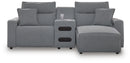 Modmax II Power Reclining Sectional with Chaise and Audio Console