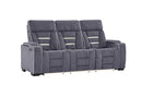 U1895 Grey P2 Reclining Sofa with IS and LED