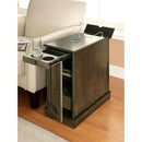 LILITH I Gray Side Table w/ USB