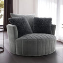 Hoople Channel Tufted Swivel Chair