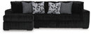 Midnight-Madness Sectional Sofa with Chaise