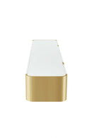 Larvik TV Stand White w/ Gold Frame