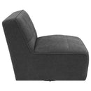 Cobie Upholstered Swivel Armless Chair
