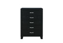 Reid Black Bed Group with LED