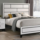 Errico Bed Grey & White
