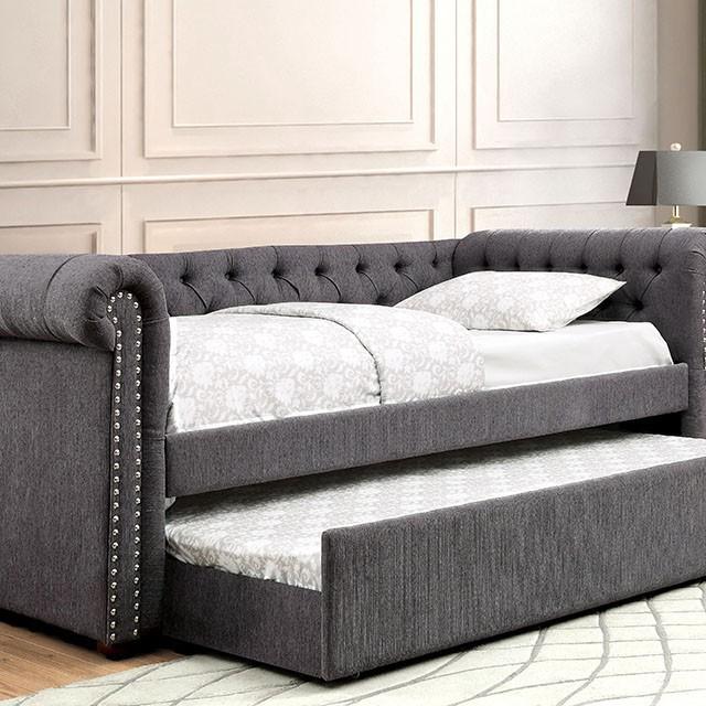 LEANNA Gray Full Daybed w/ Trundle, Gray image