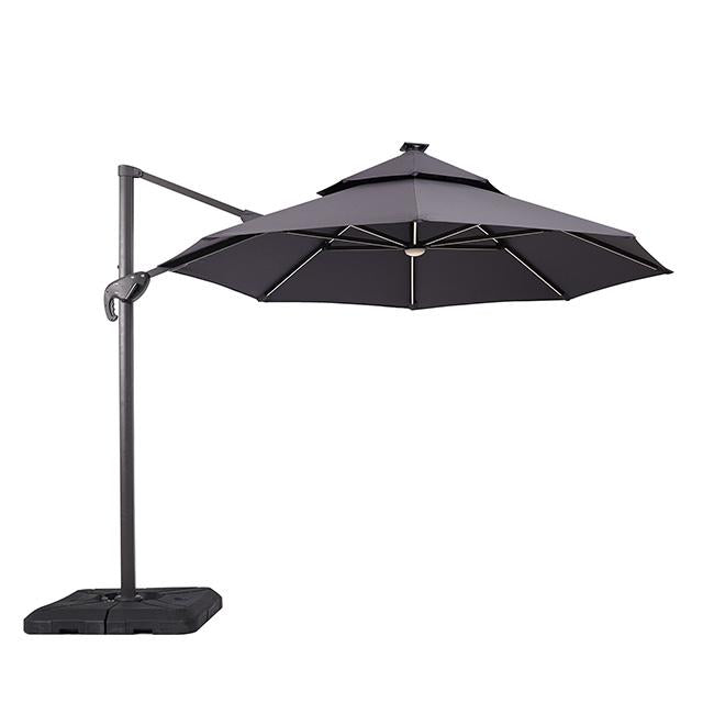 Xico 8 Ft Square Umbrella w/ Double Top w/ LED Light + 37" Large Base image