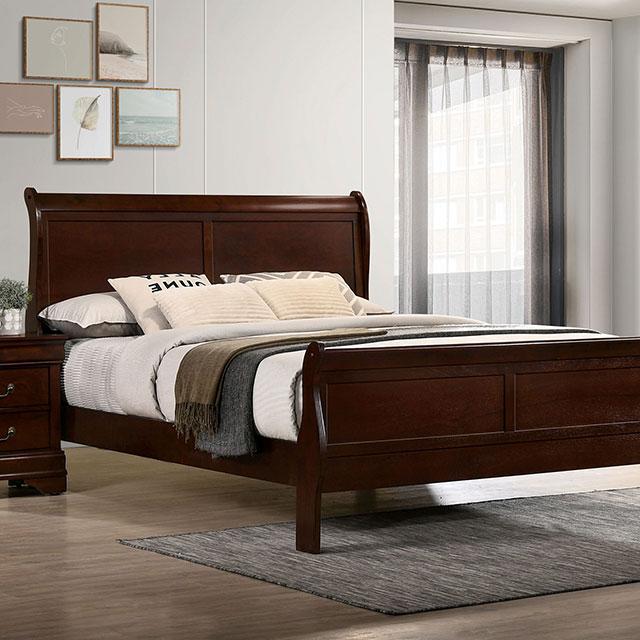 LOUIS PHILIPPE Twin Bed, Cherry image