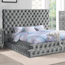STEFANIA E.King & Queen Bed, Black & Gray