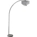 Julie Chrome 62"H Crystal Chrome Arch Lamp