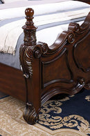 Francione Bed Chrome & Cherry