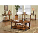 BOZEMAN Antique Oak 3 Pc. Table Set