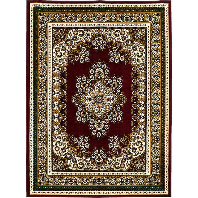 SHINTA Burgundy 5' X 8' Area Rug