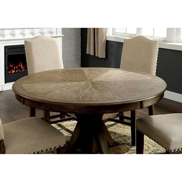 Julia Light Oak Round Dining Table