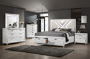 Emmeline Bed Silver & White