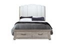 ROWAN NATURAL QUEEN BED WITH STORAGE