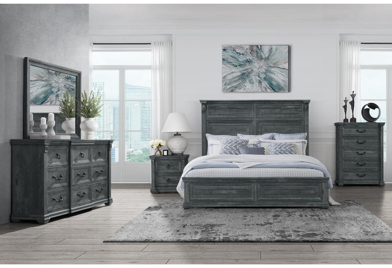 TATUM GREY KING BED GROUP WITHOUT STORAGE image