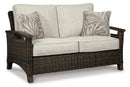 Paradise Trail Outdoor Loveseat, Lounge Chairs and Fire Pit Table