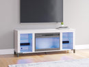 Brollevi 60" TV Stand with Electric Fireplace