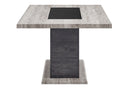 D8030 Dining Table with Storage Drawers and Storage Door
