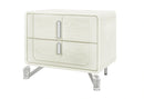 Lyra Beige Nightstand with USB