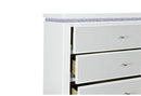 Alina White Bed Group with LED