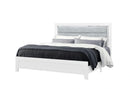 Luccia White Bed Group with LED
