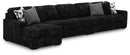 Midnight-Madness Sectional with Chaise