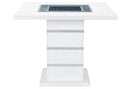 Monaco White Bar Table + Monaco BS-N