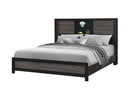 Lisbon Grey/Black Bookcase King Bed Group