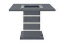Monaco Dark Grey Bar Table and 4 Monaco Dark Grey Bar Stools