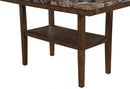 D4355 Brown Bar Table with 4 Bar Stools