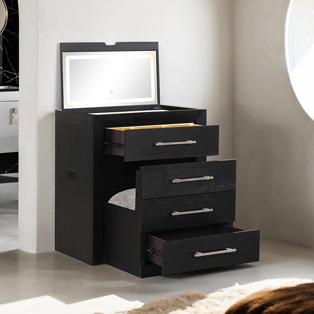 Ashbourne Bedside Vanity Set with Stool