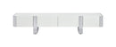 Larvik TV Stand White w/ Silver Frame
