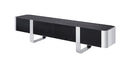 Leknes TV Stand Black w/ Silver Frame