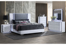 Ylime Smooth White King Bed Group Fully Slatted